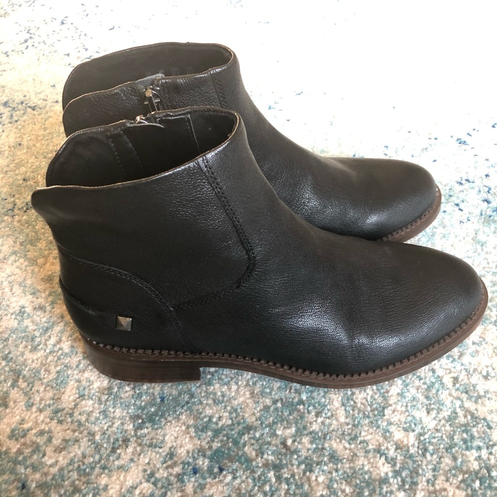 NEW Franco Sarto Black Leather Boots